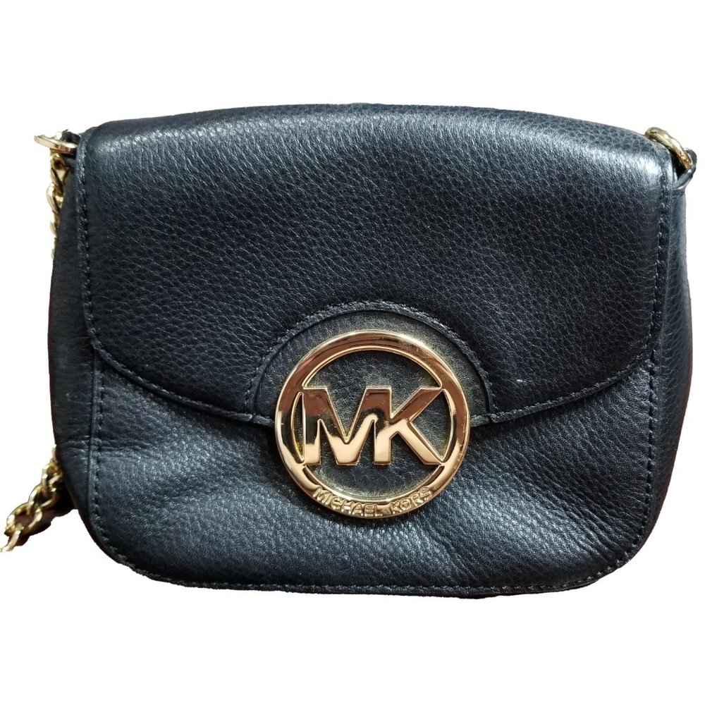 Micharl Kors MK Logo Leather Crossbody